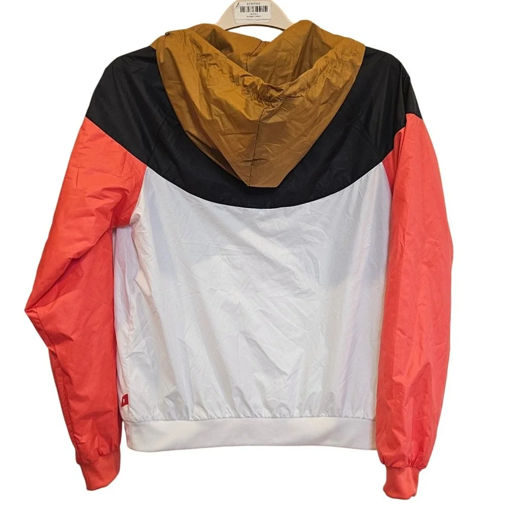 Nike Sportswear Windrunner Hooded Windbreaker Jacket Colorblock Women Small